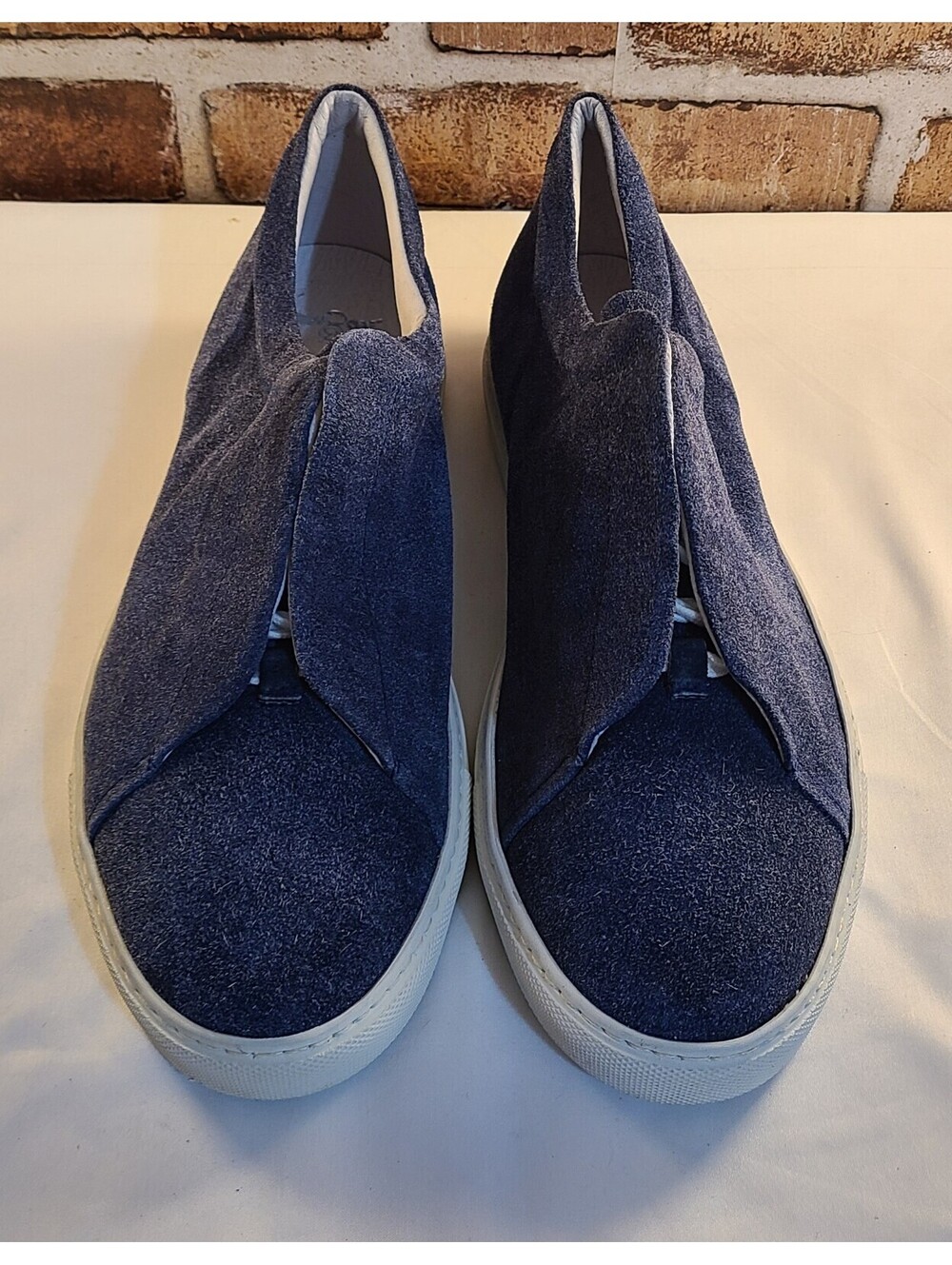 Creative Recreation Turino Italian Navy Blue Suede Hidden Lace Sneakers 12
